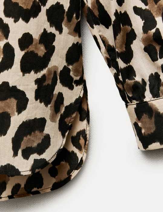 Zara риза с животински принт