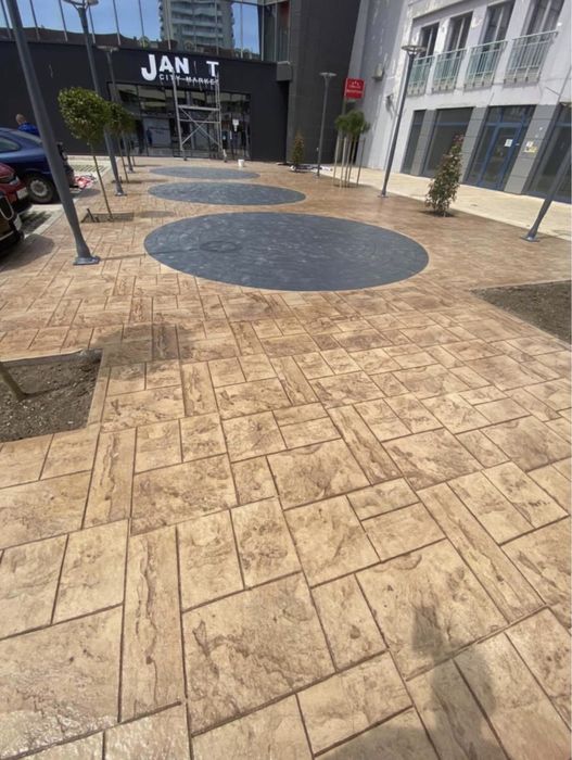 Щампован Бетон, Шлайфан Бетон