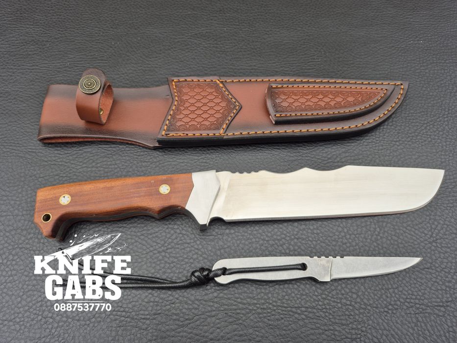 Уникален комплект от два ножа-масивен и компактен  в една кания,LN437