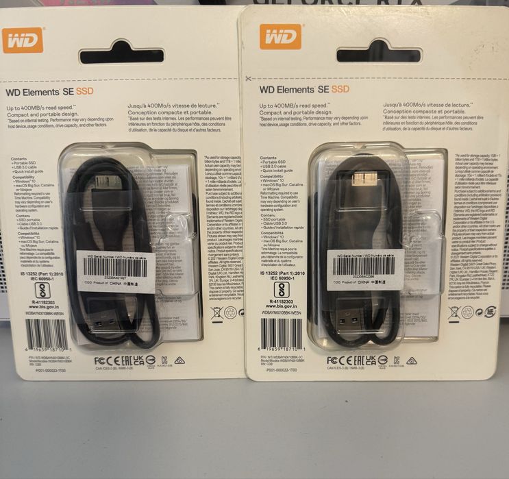 SSD portabil extern 1 TB WD Usb 3.1 date stocare Windows/Android/MacOS