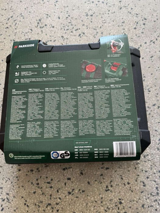 Мощна Ударна Бормашина PARKSIDE 1100W с Метален Патронник