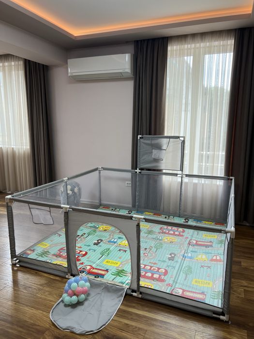 Големи нови кошари+килими/ПОДАРЪК 30бр. топки