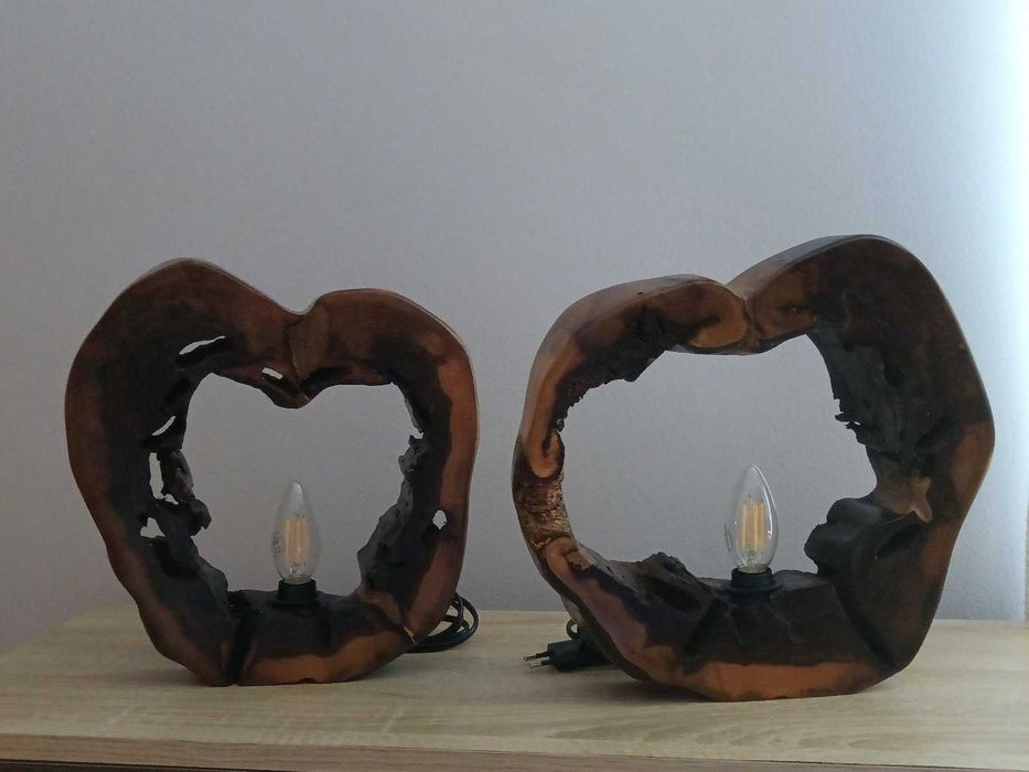 Ръчно изработени лампи от орехово дърво - стил и уют за вашия дом!