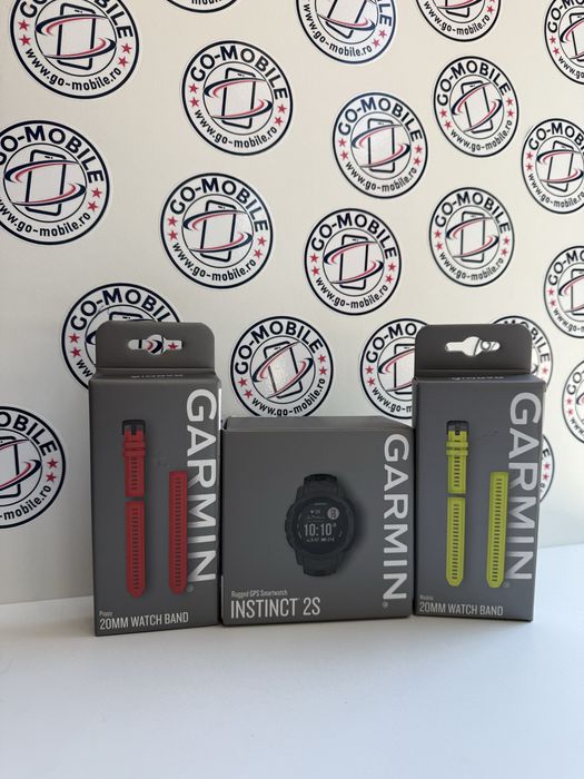Garmin Instinct 2S - Negru - Impecabil - Garantie + Curele
