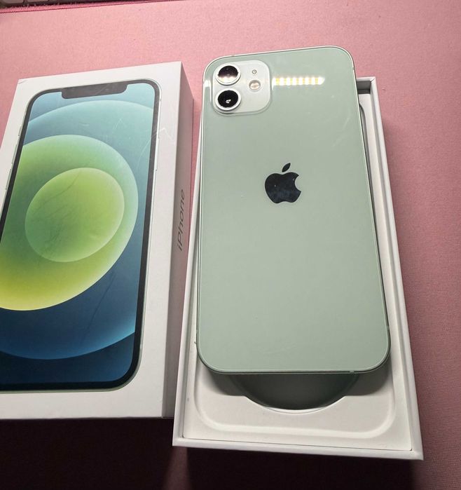 iPhone 12, 128 G, Green, Full box + accesorii