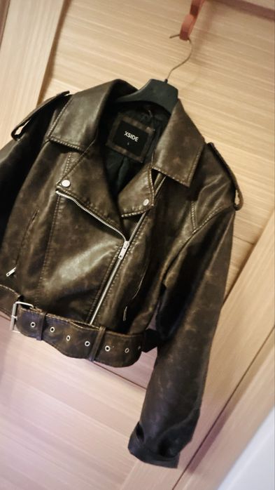 Geaca biker jacheta M-L piele sintetica