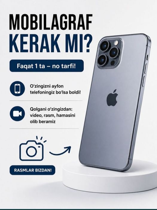 Mobilograf xizmati kerak mi