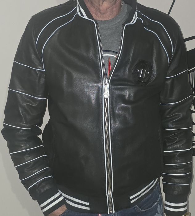 PHILIPP PLEIN-Мъжко Кожено Яке.