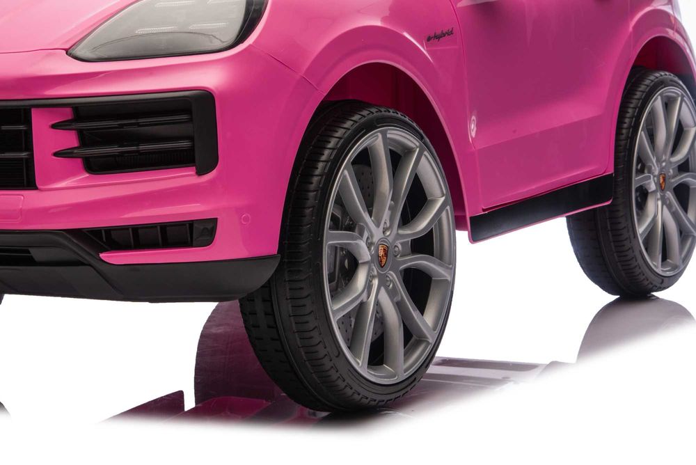Masinuta electrica Porsche Cayenne 2x35W 12V scaun tapitat Pink