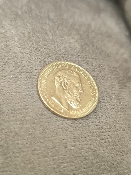Златна Монета 20 Марки Фридрих III Прусия 1888 година
