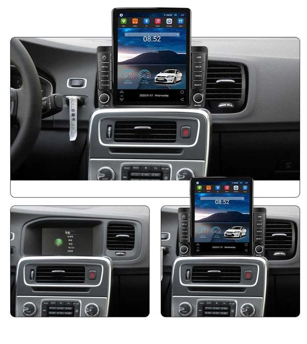 Navigatie Volvo S60 V60 din 2011 - 2020 Ecran TESLA 9.7 inch 4GB RAM