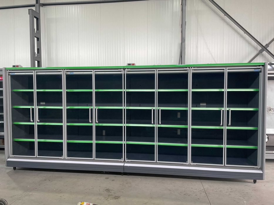 Хладилна витрина-крайстенна,модулна със стъклени врати