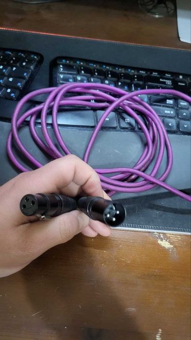 Новый XLR кабель для микрофона - 3 метра  XLR/XLR