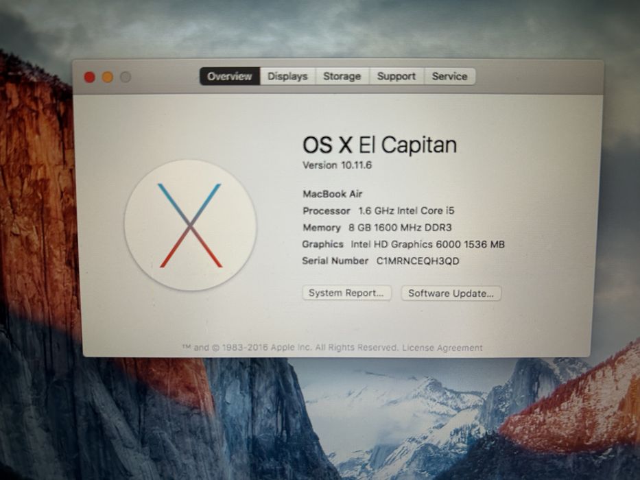 MacBook Air - OS X El Capitan