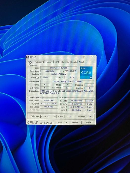Продается Intel core i5-12400f с AsRock B660M Pro RS