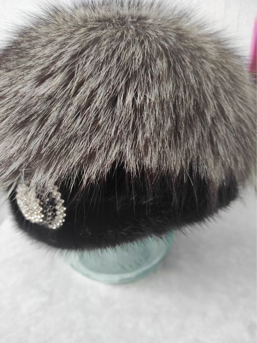 Шапка норка/чернобурка