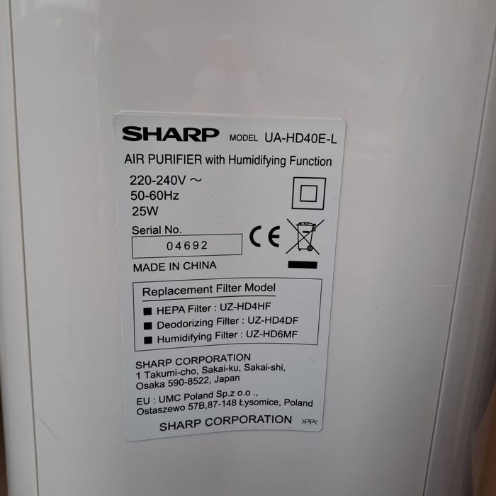 Purificator aer Sharp UA-HD40E-L