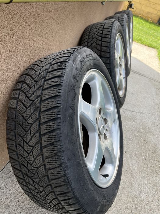 Jante originale mercedes 16 cauciucuri iarna Dunlop