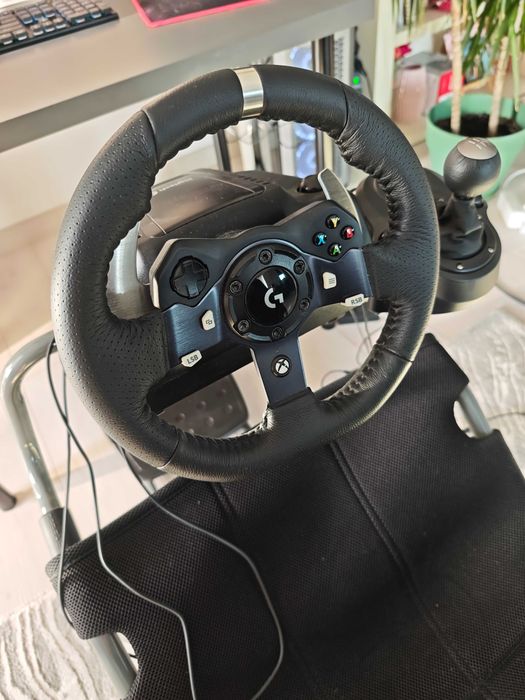 Pachet Simulator: Volan Logitech G920 + Schimbător + Scaun Playseat Challenge X (PC / Xbox)