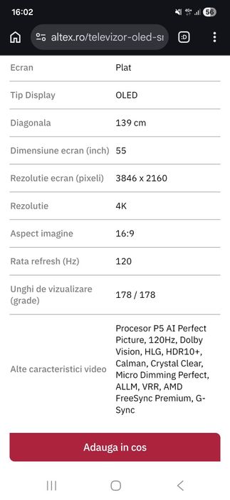 Televizor OLED Philips Ambilight 55OLED770