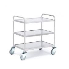 Cărucior servire din inox alimentar