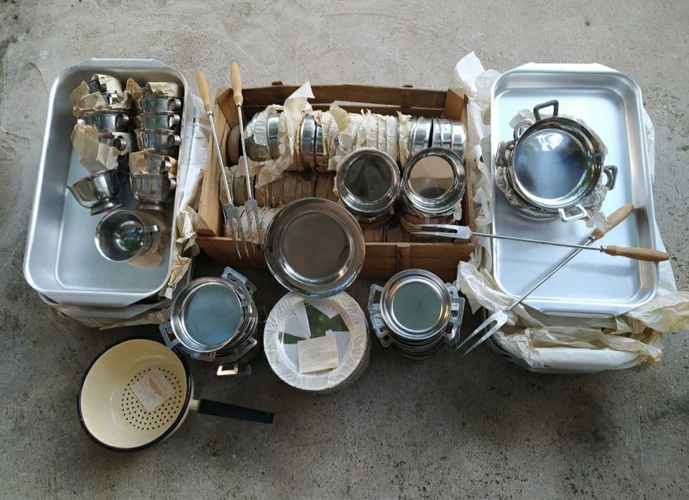 Нови купички и чинии алпака - хром - неръждаеми - неръждавейка