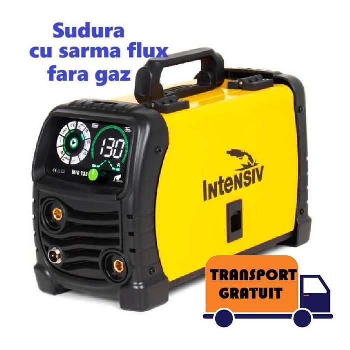 Aparat sudura fara gaz argon CO2 MIG 130p INTENSIV + sarma flux 0.8mm