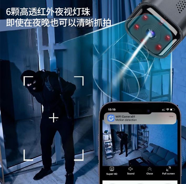 Мини камера wifi батарейкали