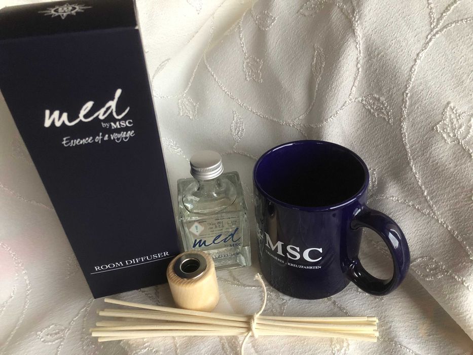 Луксозен ароматен дифузер за стая MED by MSC 100 ml + подарък чаша MSC