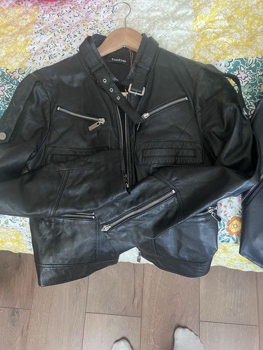 Кожанная куртка Bebe. Оригинал