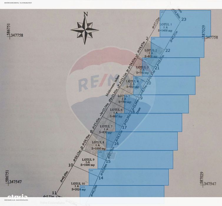 Oportunitate dezvoltare: 10.032 mp cu front la lac, lotizat