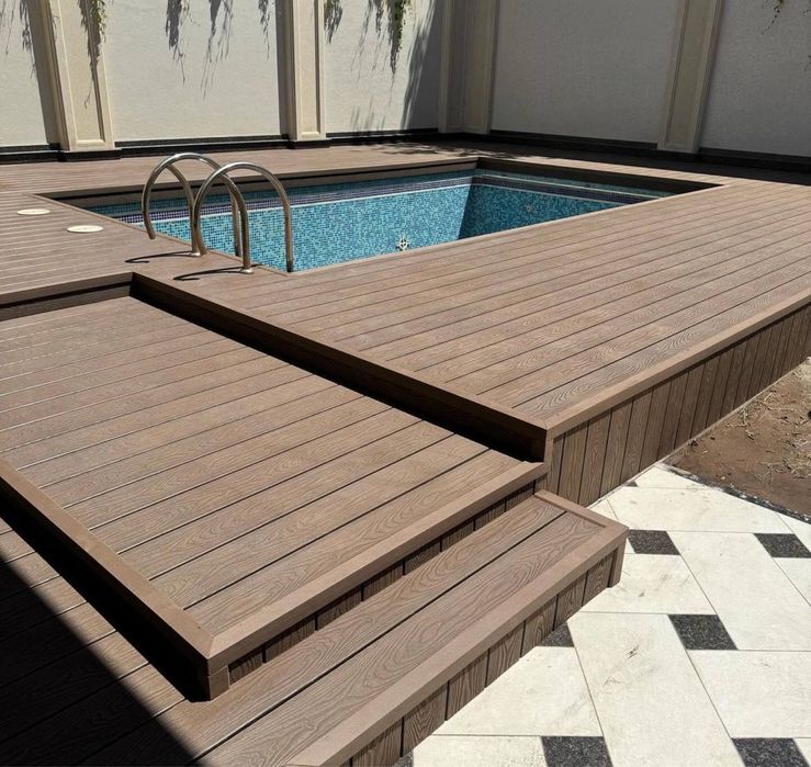 Террасная доска из ДПК, деккинг