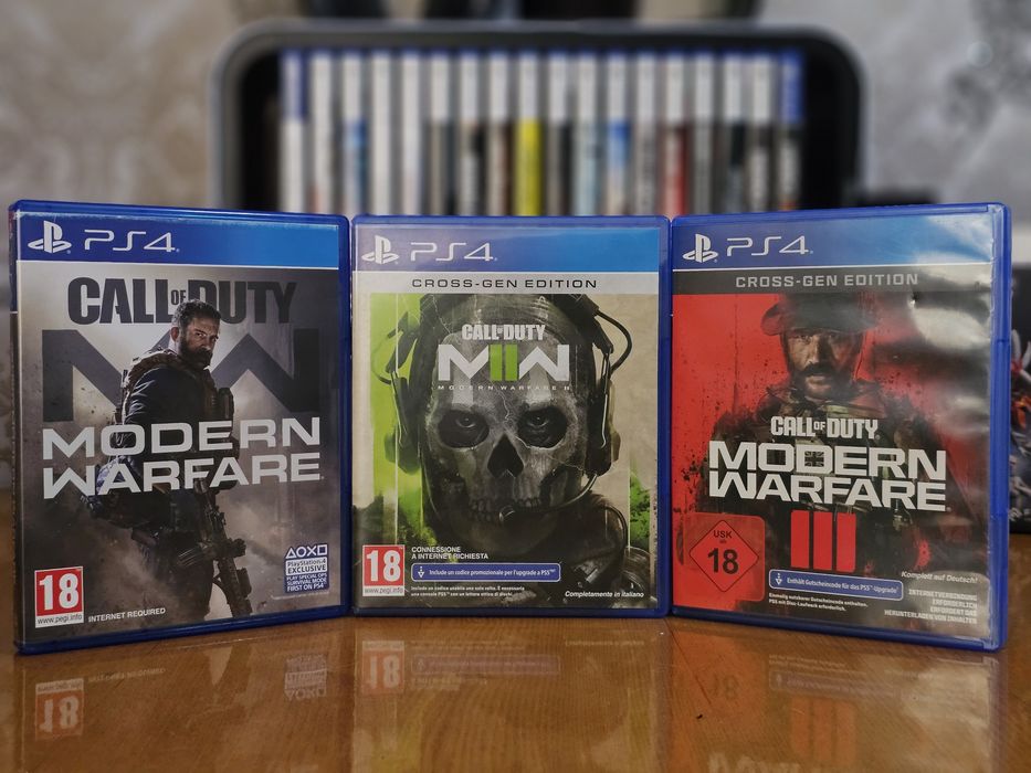 Игры, диски для PS4, PS5. Call of Duty Modern Warfare 1-3 часть