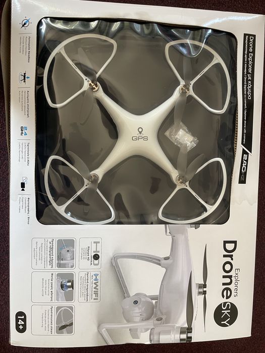Дрон Explorer Drone SKY с дистанционно управление, GPS, 2.4g, 2MP камера