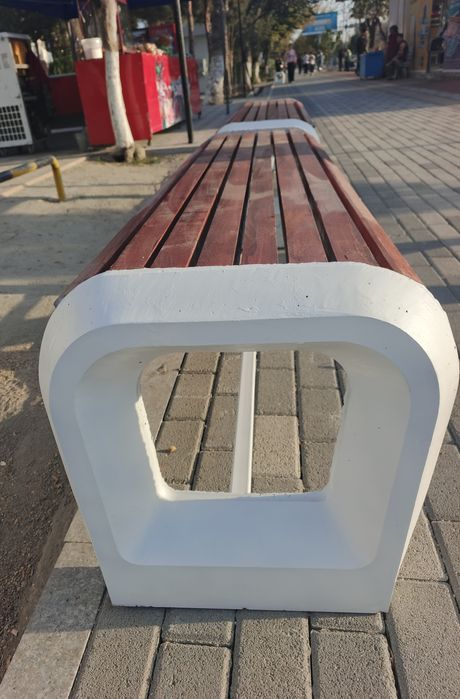 Бетон Скамейка, урна, вазон