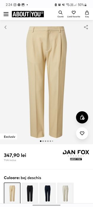 Pantaloni noi about you  de firma eleganti de vara