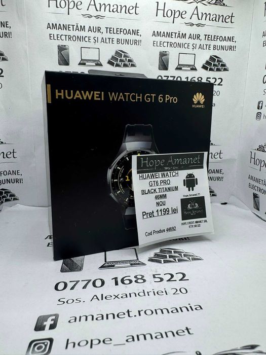 Hope Amanet P1/ HUAWEI WATCH GT6 PRO 46MM ! NOU ! / COD 44692