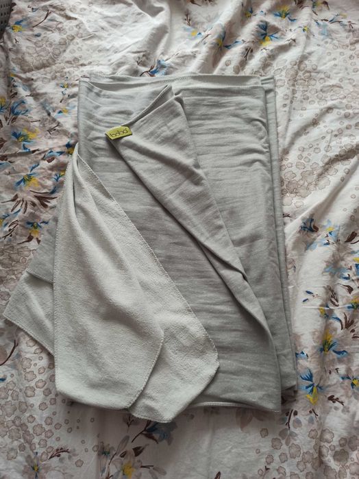 Wrap Boba, bumbac si bambus, Pearl Blue/Dots (editie limitata)