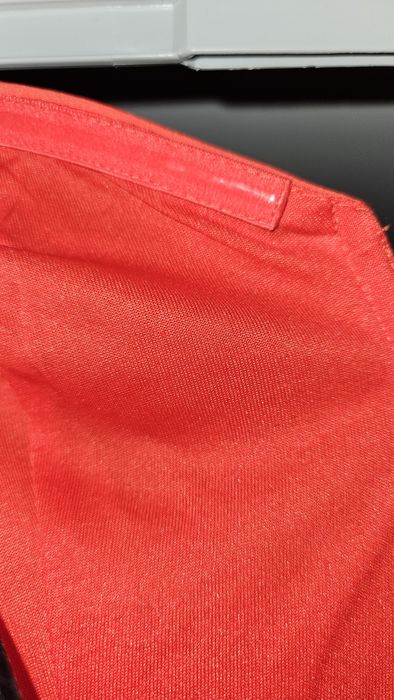 Rochie rosie fara umeri marimea 36