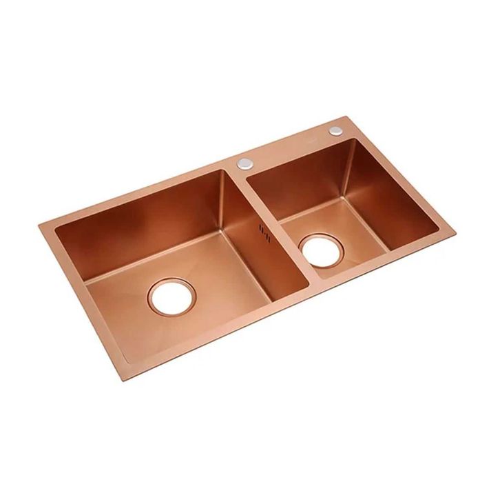 Reducere Chiuveta 2 cuve gold rose 80x45 bucatarie