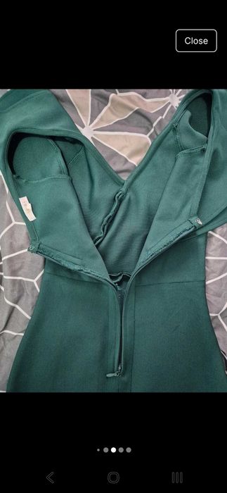 Rochie mulata, volane, decolteu V