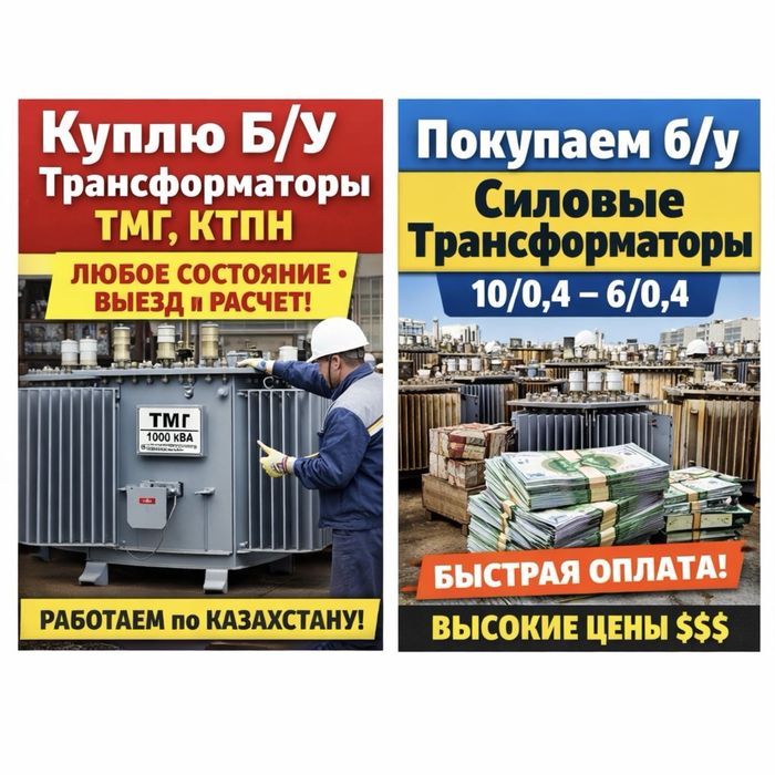 Куплю б/у силовые трансформаторы ТМГ, ТМ, КТПН 10/0,4 и 6/0,4.