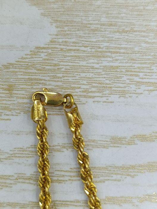 Золотая цепочка с кулоным ,65 см проба 585 вес 12,85 гр, Турецкая