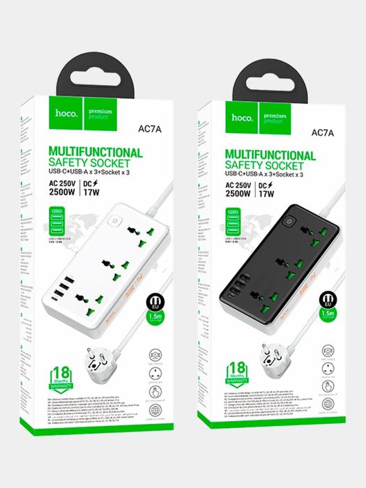 Удлинитель сетевой Hoco orginal / Доставка 24/7