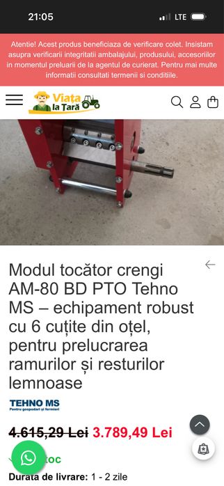 Vand Tocator crengi.