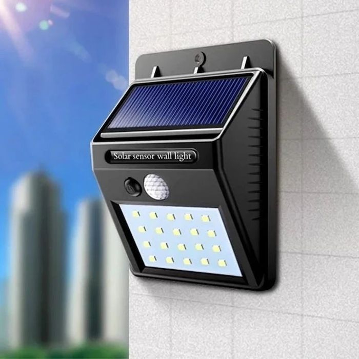 Lampă Solară LED cu Senzor de Mișcare – Oferă Siguranță și Lumină Gra