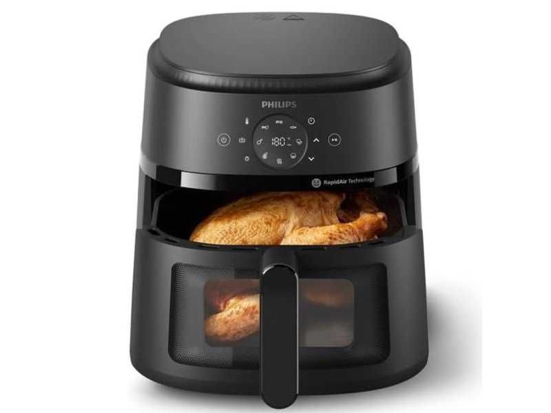 Еър Фрайър Philips 2000 Series NA230/00 – 6.2L, 1700W, Черен