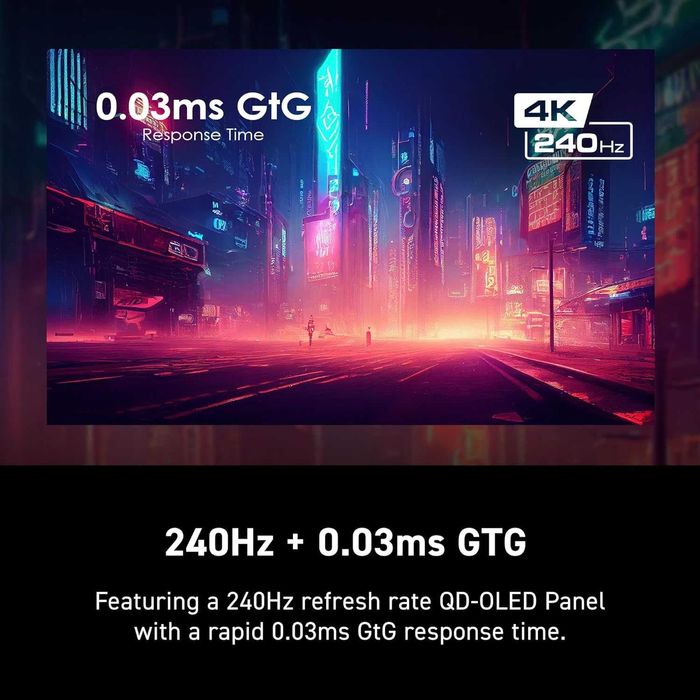 Monitor MSI MPG 322URX QD-OLED, 31.5 inch, UHD, 240 Hz, 0.03 ms, Negru