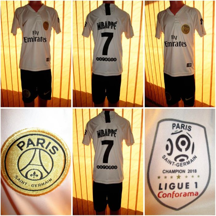 РЕТРО екипи Юве Роналдо 116 размер и ПСЖ Мбапе резер. 116 и 176 размер