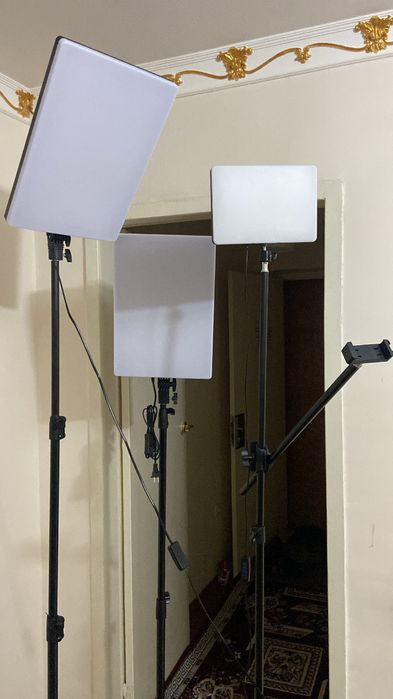 Led lampa panel bloger va mobilogroflar uchun+shtativ
